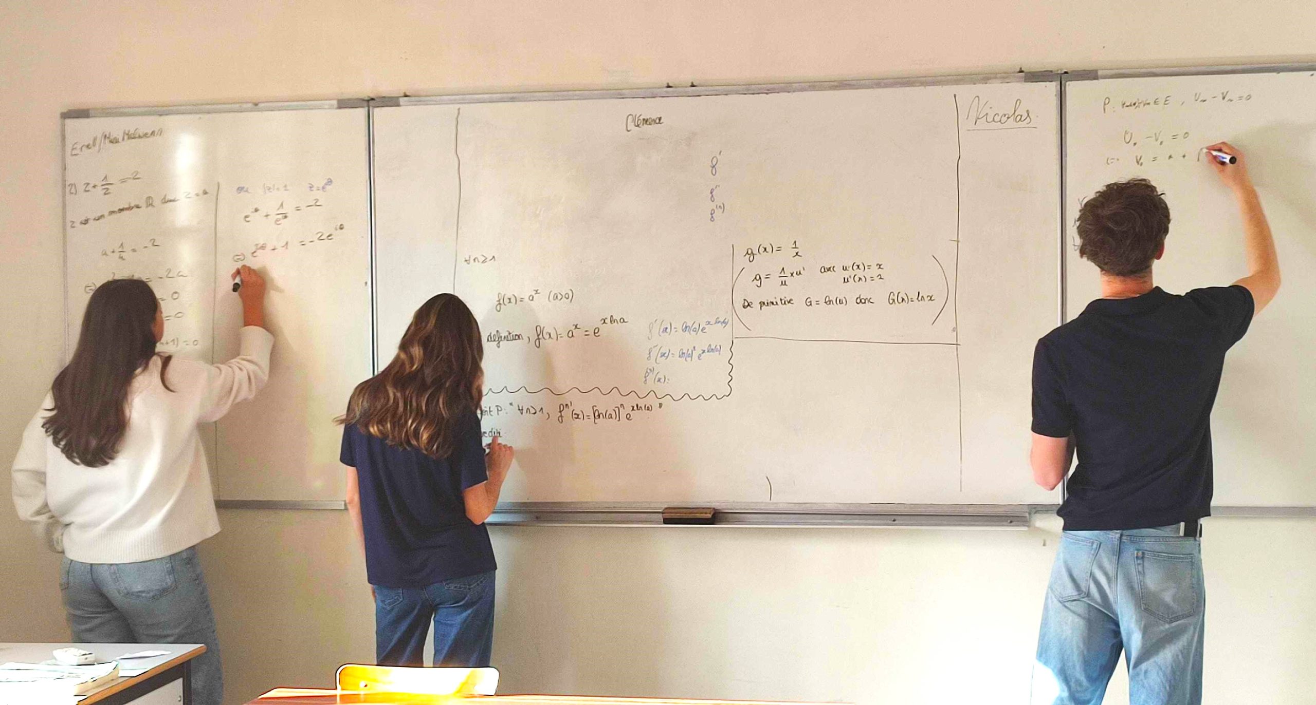 Plein succès pour les khôlles de Maths en Terminale
