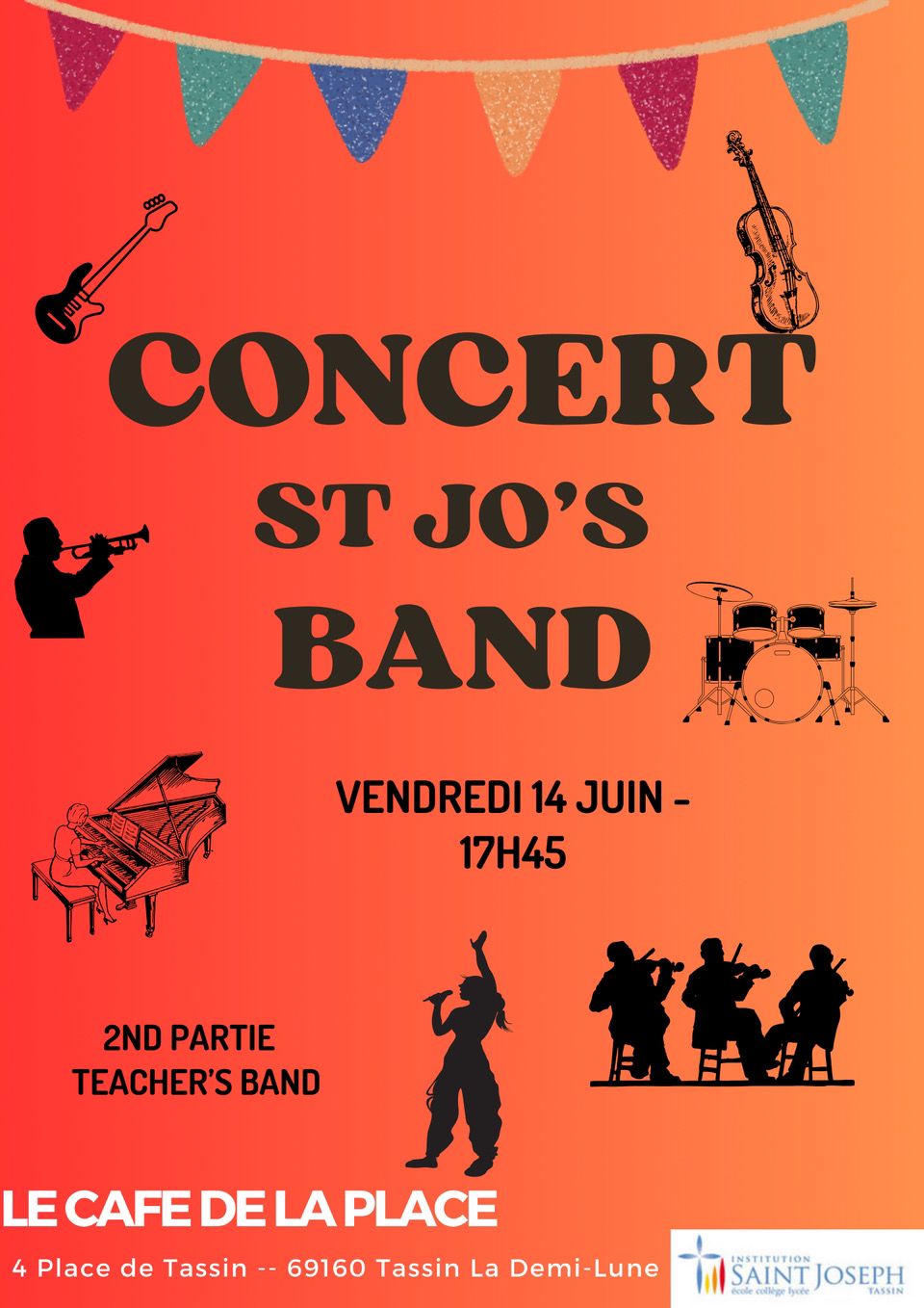14 juin : Concert annuel du Saint-Jo’s Band
